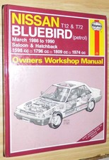 Nissan Bluebird,  Haynes, Owners Workshop Manual, Reparaturanleitung,