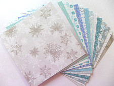 15 x Designkarton Weihnachten/Winter - 15x15cm - RESTBESTAND