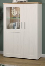 Kommode Highboard weiß Pinie