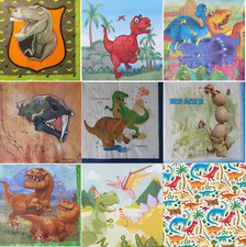 4 Servietten Dinosaurier Dino T-Rex - verschiedene Motive zur Auswahl