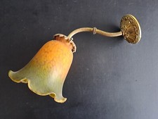 Jugendstil Lampe Wandlampe Lampe Leuchte inklusive Tulpe Glas farbig