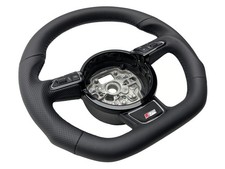 AUSTAUSCH Tuning Lenkrad Lederlenkrad Multifunktion AUDi A6 4G Abgeflacht S-Line