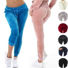 Damen jogginghose nicki samt - damen,