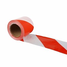 1x Absperrband 100m oder 500m rot/weiss Flatterband Warnband Trassenband