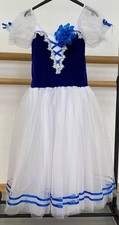 Ballett tutukleid, blau/weiß