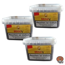 Brigg V Pfeifentabak Eimer 3x 350g (Golden Virginia Tabak mit Vanille Aroma)
