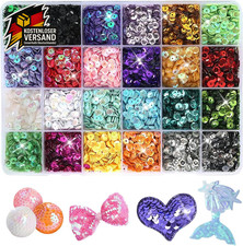 Pailletten Basteln Rainbow