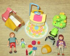 Playmobil 5334 Babyzimmer komplett + Kinderwagen Mutter Konvolut Sammlung