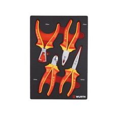 Zangen-Satz VDE 4-teilig Seitenschneider Spitz Kombi Abisolierzange  Würth