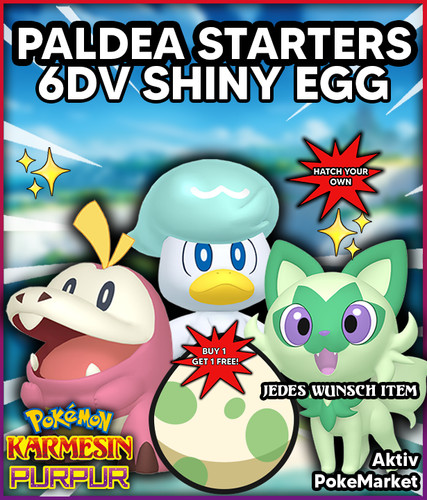 Paldea starters eggs shiny - starters,