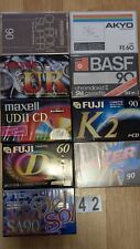 9 x neu in OVP BASF, Permaton,  Akyo, TDK, Maxell Audiokassetten, 1980-2000