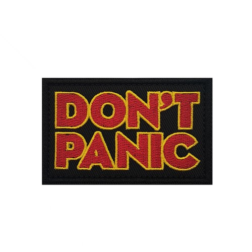 Don panic stickerei - don't,