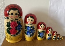 Matroschka! Matrjoschka. Babuschka! 8 Puppen KUNSTOBJEKT! HANDGEMALT!RIESE 22 cm