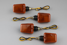 Blinker Set Schwarz Orange Klein 12V E-geprüft für Motorrad Roller 4 Stück