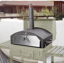 Grill Pizzaofen mit Pizzastein Pizza-Aufsatz Backofen Gartenofen Pizzabackofen