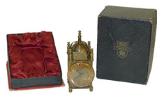 Die NASEBY Miniatur SMITHS LATERNENUHR in OVP seltenes Sammlerstück!