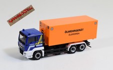 Herpa 1:87 H0 - MAN TGS Wechsellader THW Dachau "Ölwehrgerät" - ohne OVP - G 29
