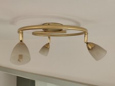 Deckenstrahler 3-flammig, Messingfarben