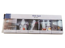 IDEENSHOP Klick Spot Einbauleuchte 3er Set Silber 7cm Schrankbeleuchtung