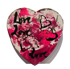 Red pink heart picture
