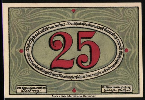 Notgeld gnarrenburg pf - gnarrenburg,,