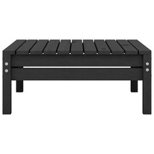 Gartenhocker Abstelltisch Hocker Schwarz Massivholz Kiefer 63,5×63,5×28,5 cm