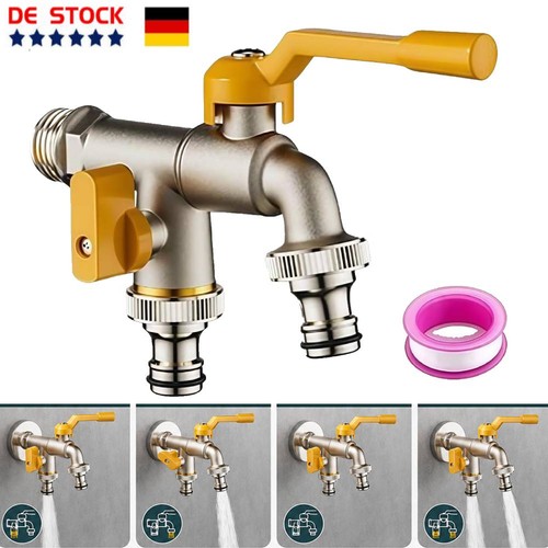 Gartenwasserhahn mit zwei