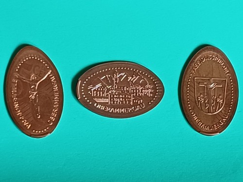 Elongated coin oberammergau - elongated,