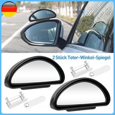 2x Zusatz Spiegel Außen Fahrschule Weitwinkel toter Winkel Aufsatz SCHWARZ DE