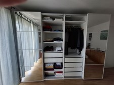 Ikea-PAX Kleiderschrank Weiß