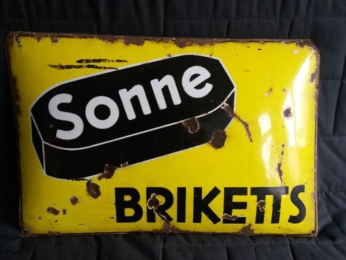 Original großes emailleschild - großes,