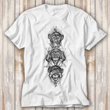 Three Wise Monkeys T Shirt Top