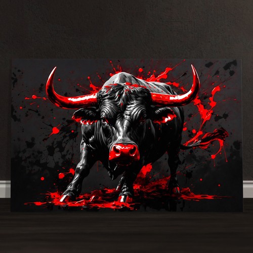 Wandbild stier bulle - ✅,