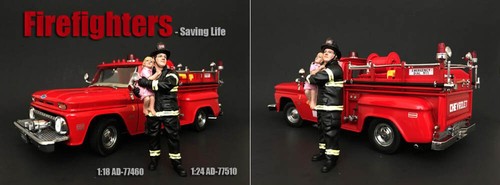 Saving life firefighter - saving,