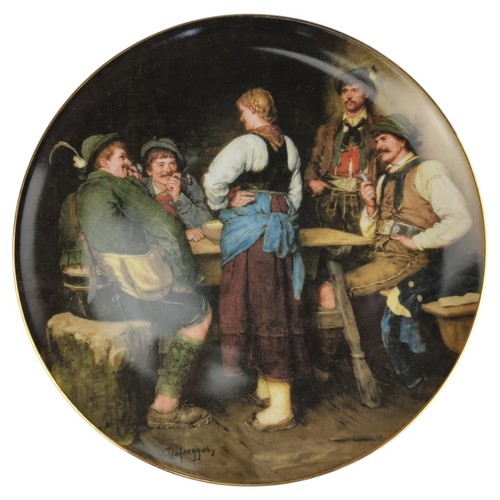 Wandteller lilien porzellan - wandteller,