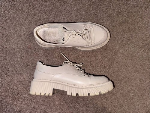 Men heels beige leather - men, 38