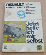 RENAULT R 16 R16 L TL TS TA Handbuch Motor Vergaser Reparaturanleitung JHIMS 18 
