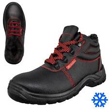Arbeitsschuhe S3 Winterschuhe Sicherheitsschuhe Leder Gefüttert Stiefel Gr.38-48
