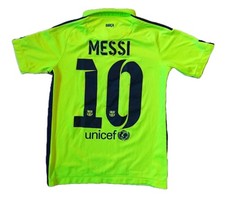 Nike Lionel Messi FC Barcelona 2014/2015 Third Trikot grün YOUTH KINDER L 158