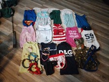 Großes Hundepullover Mantel / Geschirr Leinen  Paket S 30-35 cm RL