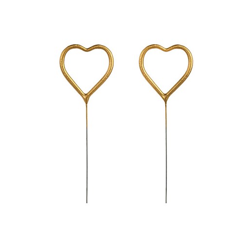 Wunderkerzen herzform gold - 2,