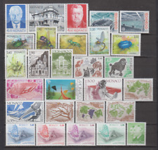 Monaco Jahrgang Set 1987 postfrisch ohne Befestigungen 50 Briefmarken + 3 HB (4 Bilder)
