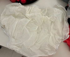 NEU: PVC SLIP knöpfbar weiss bergröße 5XL