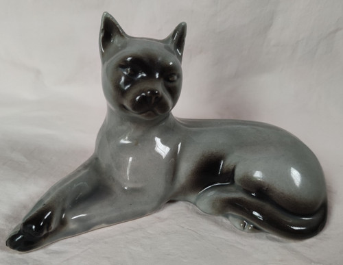 Porzellan katze siam gemarkt - katze,