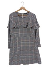 RESERVED Langarmkleid Damen Kleid Gr. DE 42 schwarz-blau-weiß Elegant