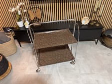 Dinett Bremshey Servierwagen 70er Jahre - Seltene Farbe Blümchen Top Zustand