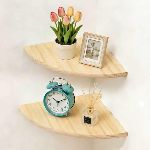Eckregal holz 2er set eiche - holz, 2er-set