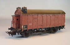Märklin H0 320 S gedeckter Güterwagen Schlußlicht 2-achsig 2~Wechselstrom #9159