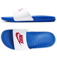 Nike Benassi Weiß Blau