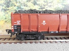 PIKO H0:  4achs. DR  Hochbordwagen Kohle Beladung"  Ep. III